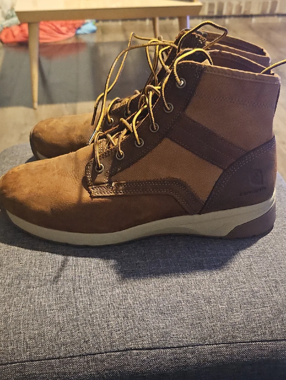 Carhartt Brown Boots Lace-Up Casual Outdoor Style Size 12 Men Work